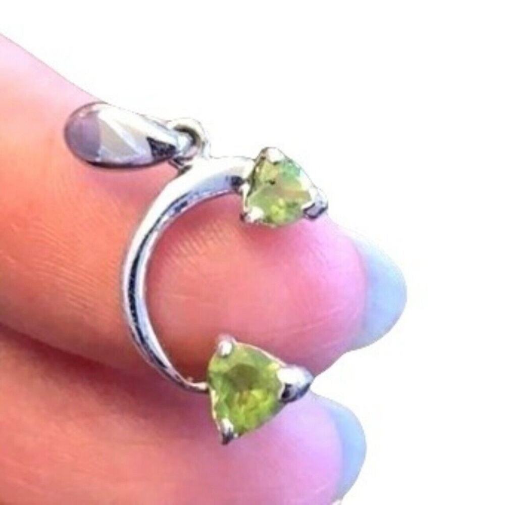 Peora Peridot Sterling Silver Necklace Pendant - Picture 15 of 16